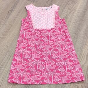 Vineyard Vines Pink and White Kids Dress Size 6